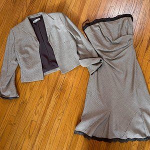 Strapless Dress with Matching Jacket
